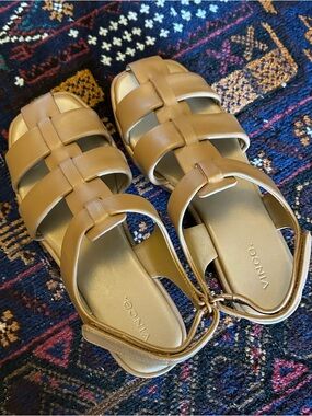 Vince Brown Fisherman Sandals